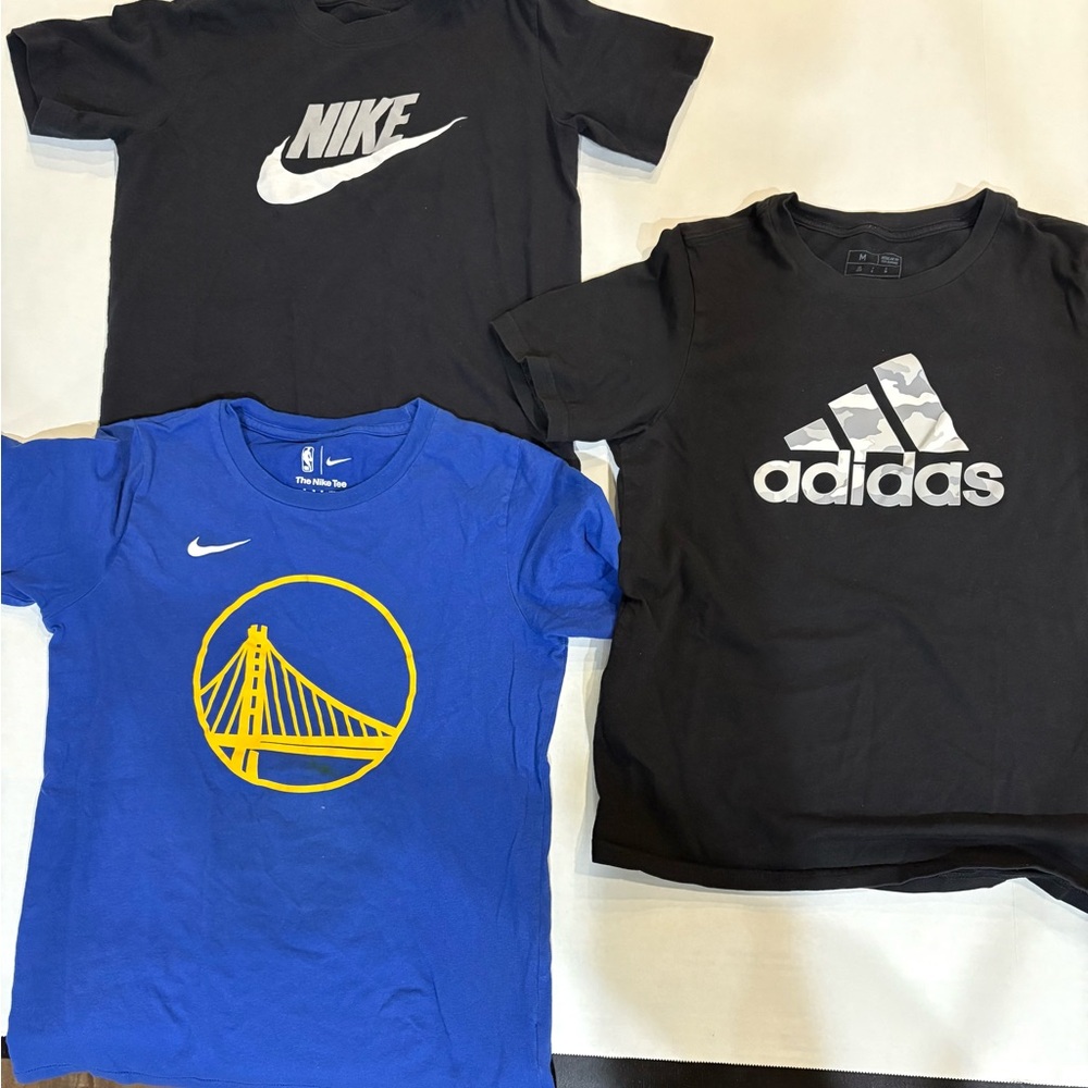 Kids Tee bundle| Nike + Adidas | Kids Medium (10-12)